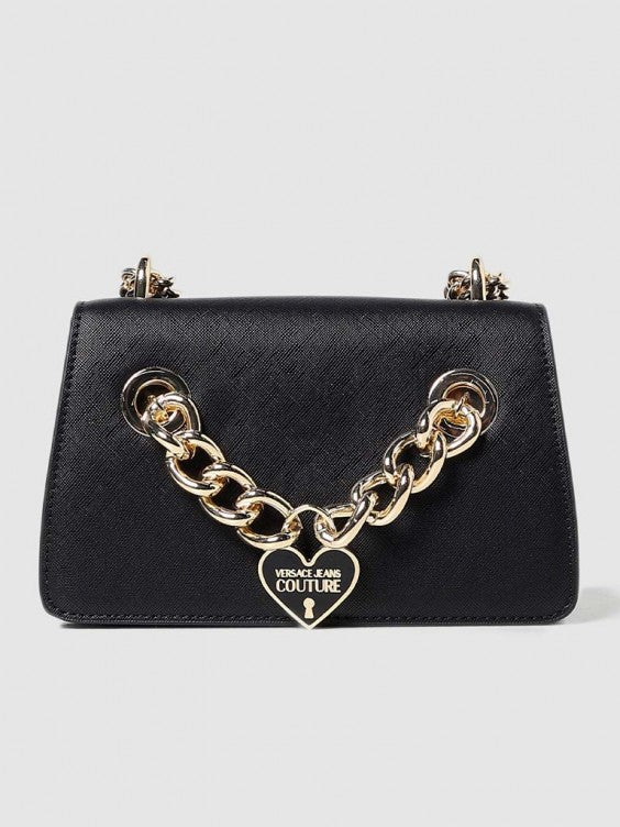 Heart lock chain sling bag